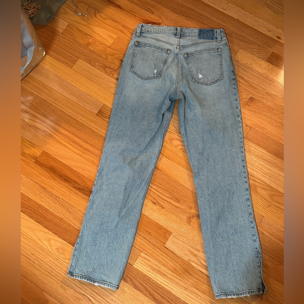 Abercrombie & Finch the 90’s Straight Ultra High Rise w/ Slits at Ankle 29/8 - Picture 7 of 14